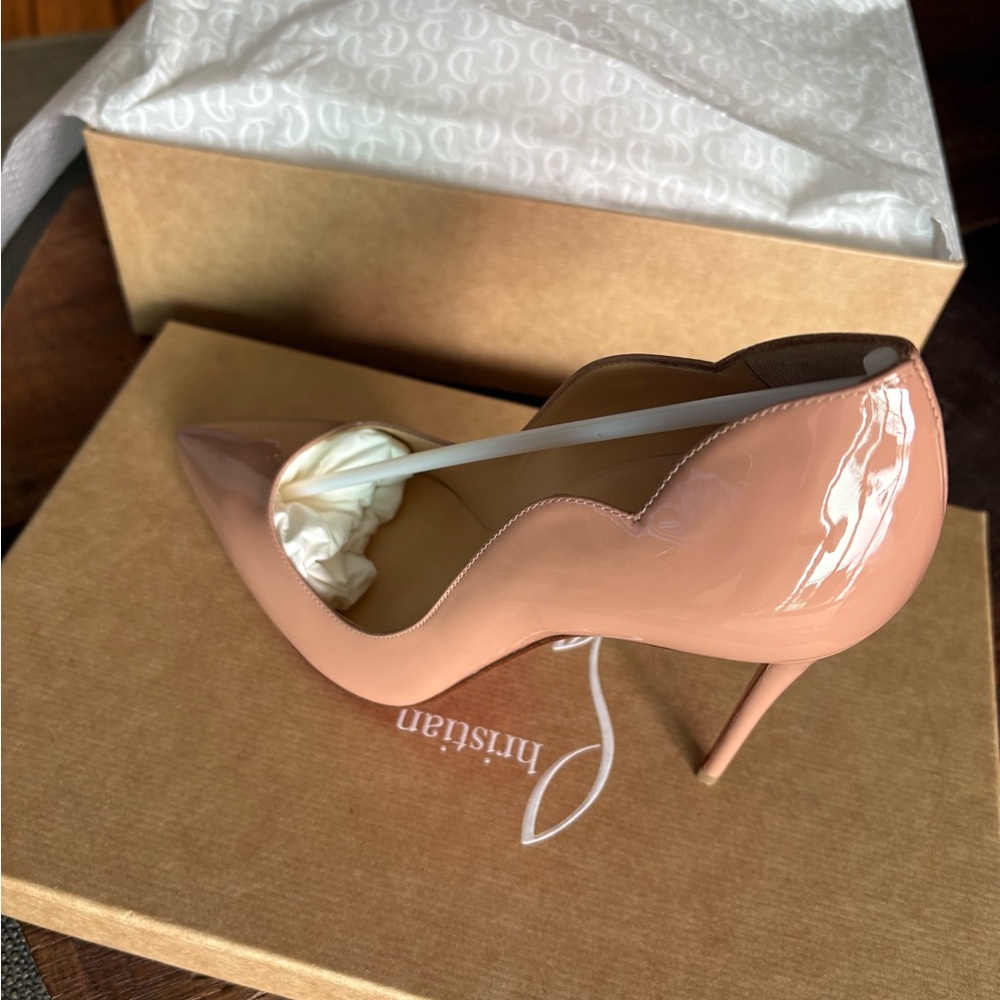 Christian Louboutin Blush Patent Leather Heels